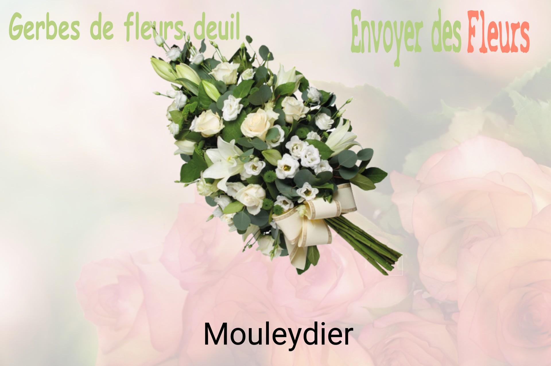 Gerbe de fleurs de deuil livrée à Mouleydier